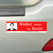 Walker Works voor Koch Bumpersticker (Op auto)