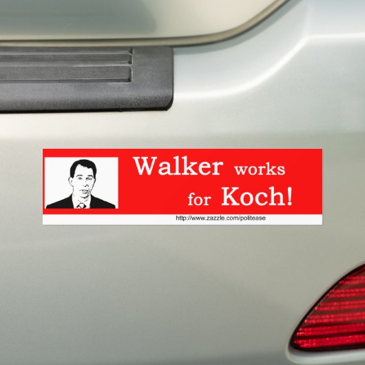 Walker Works voor Koch Bumpersticker (Op auto)