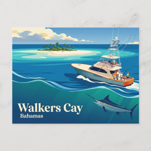 Walkers Cay Bahama's Briefkaart (Voorkant)
