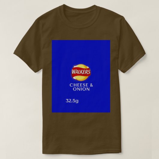 Walkers Cheese Onion Crisps design T-shirt (Design voorkant)