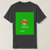 Walkers Salt Vinegar Crises design T-shirt (Design voorkant)