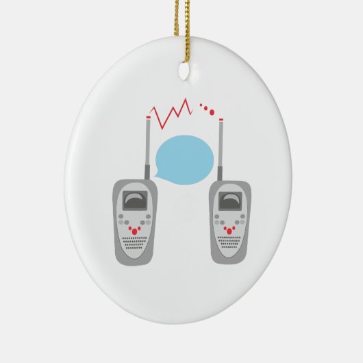 Walkie Talkies Keramisch Ornament (Rechts)