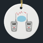 Walkie Talkies Keramisch Ornament<br><div class="desc">Ik gebruik mijn iPad om mijn email inbox te veroveren,  naar audioboeken te luisteren,  mijn Voxer Walkie Talkie app te gebruiken,  en door documenten te lezen.</div>