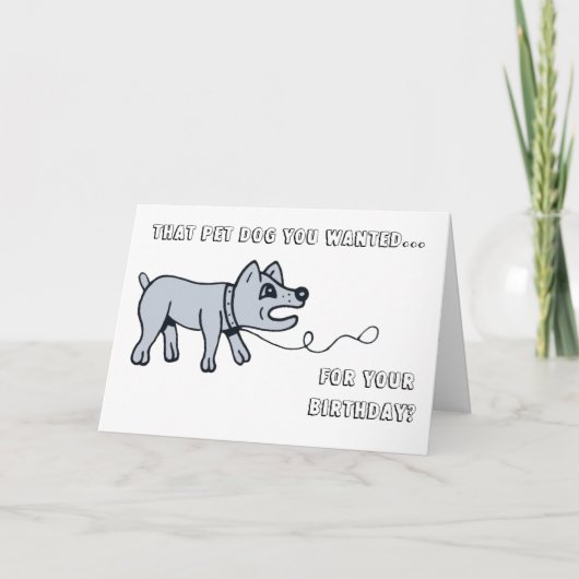 Walkies, Doggy. Kaart (Voorkant)