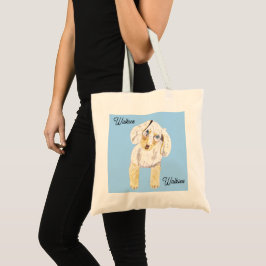 Walkies Schattigee hond Tote Bag