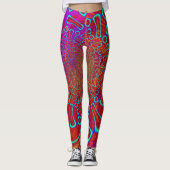 Walkin' op Sun Shine Psychedelic 3D Leggings (Voorkant)