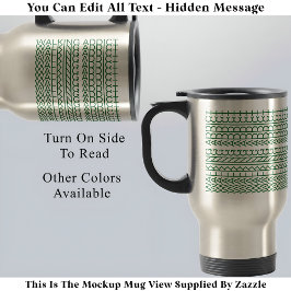 Walking Addict Hidden Message 142GS Ongebruikelijk Reisbeker