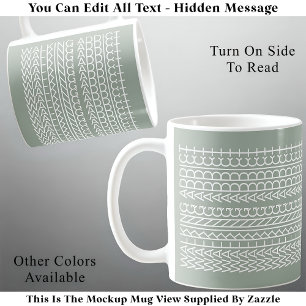 Walking Addict Hidden Message 142WG Ongebruikelijk Koffiemok