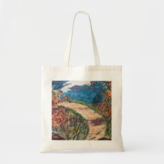 Walking along a path tote bag (Voorkant)