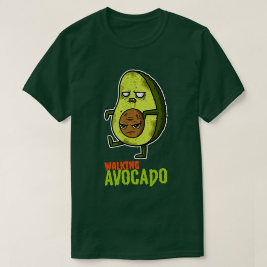 Walking Avocado T-shirt (Design voorkant)