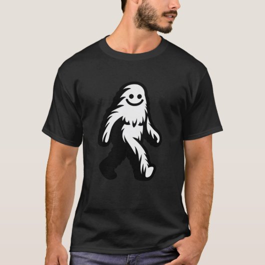 Walking Bigfoot - Smiling Sasquatch Grappige Crypt T-shirt (Voorkant)