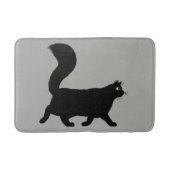 Walking Black Cat | Cool Kat Lover's Badmat (Voorkant)