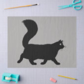 Walking Black Cat | Cool Kat Lover's Tissuepapier (Craft)