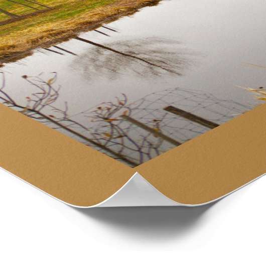 Walking Bridge Reflection Poster (Hoek)