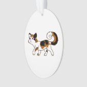 Walking Calico Cat Ornament (voorkant)