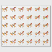 Walking Carousel Horse Cadeaupapier (Vlak)