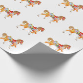Walking Carousel Horse Cadeaupapier (Hoek)