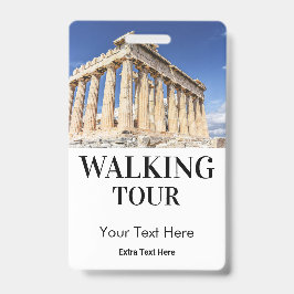 Walking City Tour Photo & Logo Badge