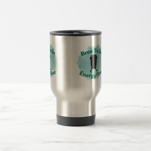 Walking Cup Brew To Go Energy Flow Travel Mug Reisbeker (Center)