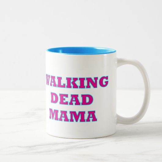 "Walking Dead MaMa" Tweekleurige Koffiemok (Rechts)