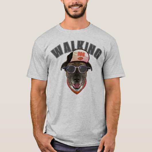 Walking Dog T-shirt (Voorkant)