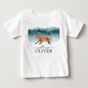 Walking Fox Wild Eén dag Baby T-Shirt