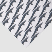 Walking Gator Tissue Paper Tissuepapier (Detail)