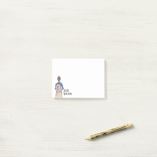 Walking Girl Post-it® Notes (Op bureau)