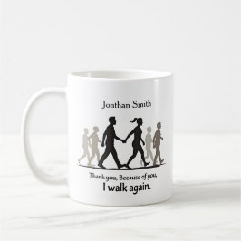 Walking Graphic Thank You Physical Therapist Gift Koffiemok