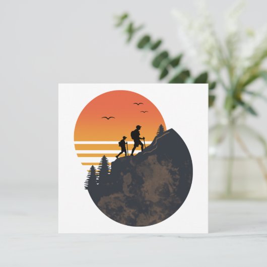 Walking Hiking Mountain Kaart (Staand voorkant)