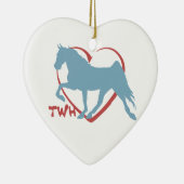 Walking Horse Lover Keramisch Ornament (Rechts)