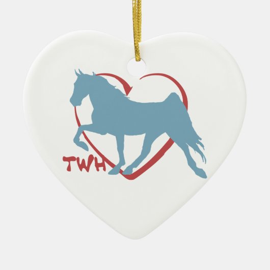 Walking Horse Lover Keramisch Ornament (Voorkant)