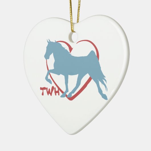 Walking Horse Lover Keramisch Ornament (Links)