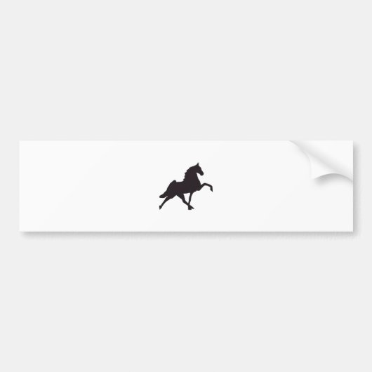 Walking Horse Silhouette Bumpersticker (Voorkant)