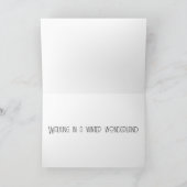 Walking in a winter wonderland Christmas Card Feestdagen Kaart (Binnen)