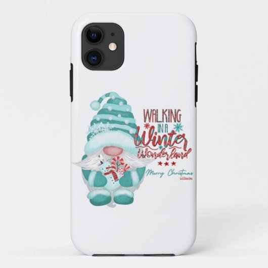 WALKING IN A WINTER WONDERLAND gnome christmas     Case-Mate iPhone Case (Achterkant)
