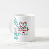 WALKING IN A WINTER WONDERLAND gnome christmas     Koffiemok (Voorkant links)