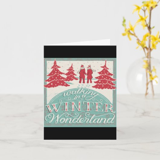 Walking In A Winter Wonderland  Kaart (Gele Bloem)