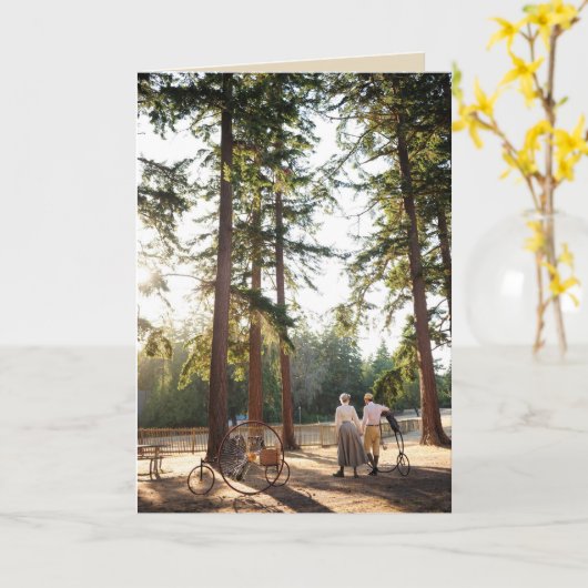 Walking in sunshine met Victorian Cycles Kaart (Gele Bloem)