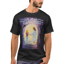 Walking in the Dark Me and Jesus Joh 8:12 T-shirt