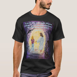 Walking in the Dark Me and Jesus Joh 8:12 T-shirt