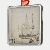 Walking in the Pack, Ross Expedition, 1842 Metalen Ornament (Links)