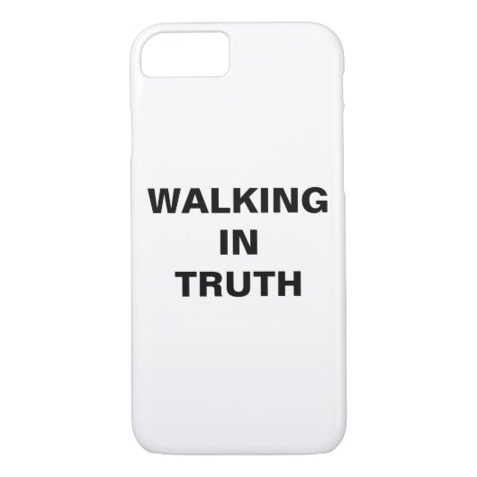 "Walking In Truth" Apple iPhone 8/7 Hoesje (Achterkant)