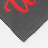 Walking In Weiner Wonderland Mini Dachshund Christ Fleece Deken (Hoek)