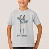 walking is the best medic Hippocrates hiking pulse T-shirt (Voorkant)