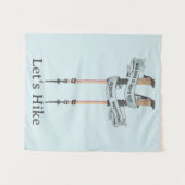 walking is the best medic Hippocrates hiking pulse Wandkleed (Voorkant (horizontaal))