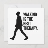 Walking is the Best Therapy Quote Kaart (Voorkant)
