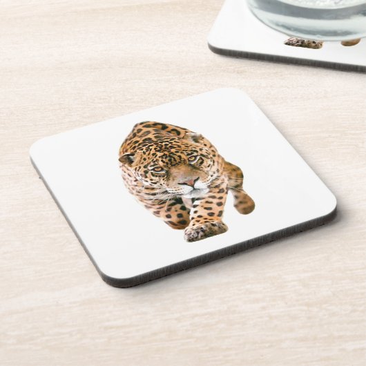 Walking Jaguar Eyes Bier Onderzetter (Linkerzijde)