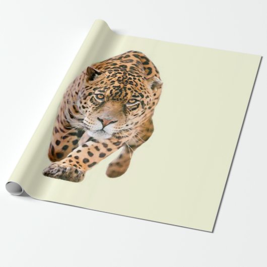 Walking Jaguar Eyes Cadeaupapier (Uitgerold)