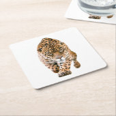 Walking Jaguar Eyes Kartonnen Onderzetters (Schuin)